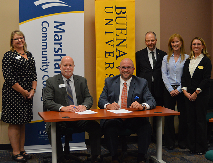 Buena Vista University lease signing photo